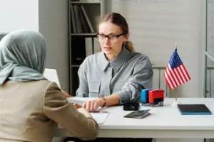 Legal consultation with immigration lawyer for visa application assistance